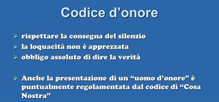 quale codice d’onore?