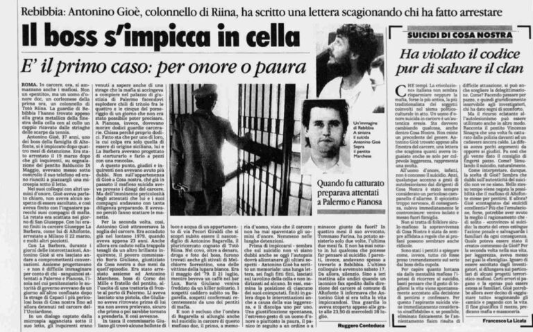Il “rispetto”nella mafia