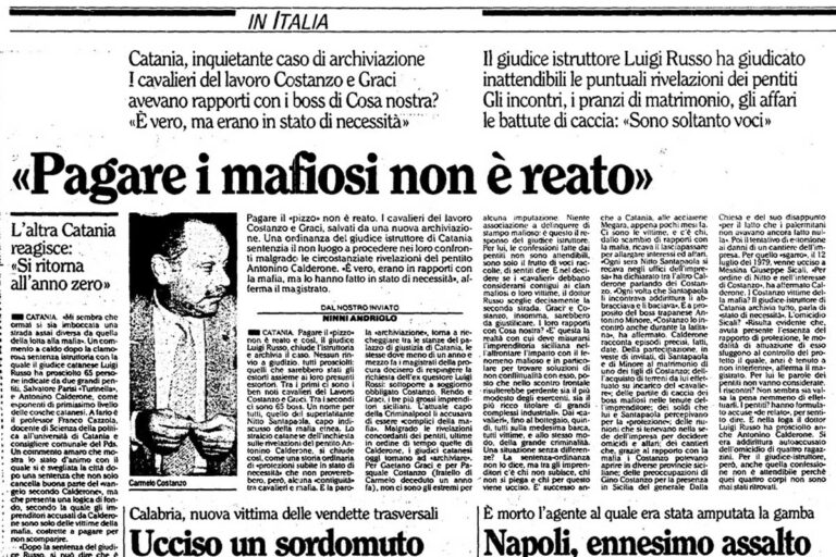 Il lavoro delle mafie