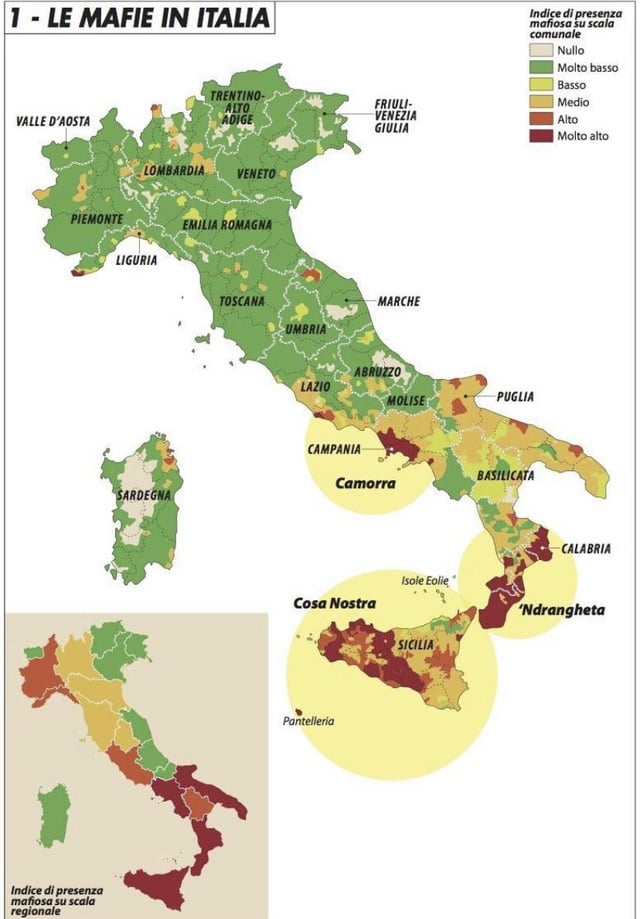 Visiblità delle mafie sul territorio