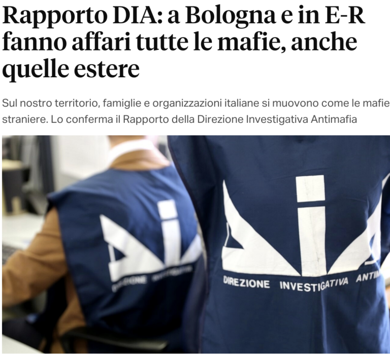 Bologna in affari di mafia