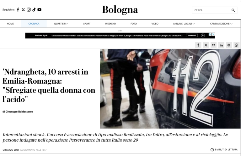 La mafia invisibile in Emilia-Romagna